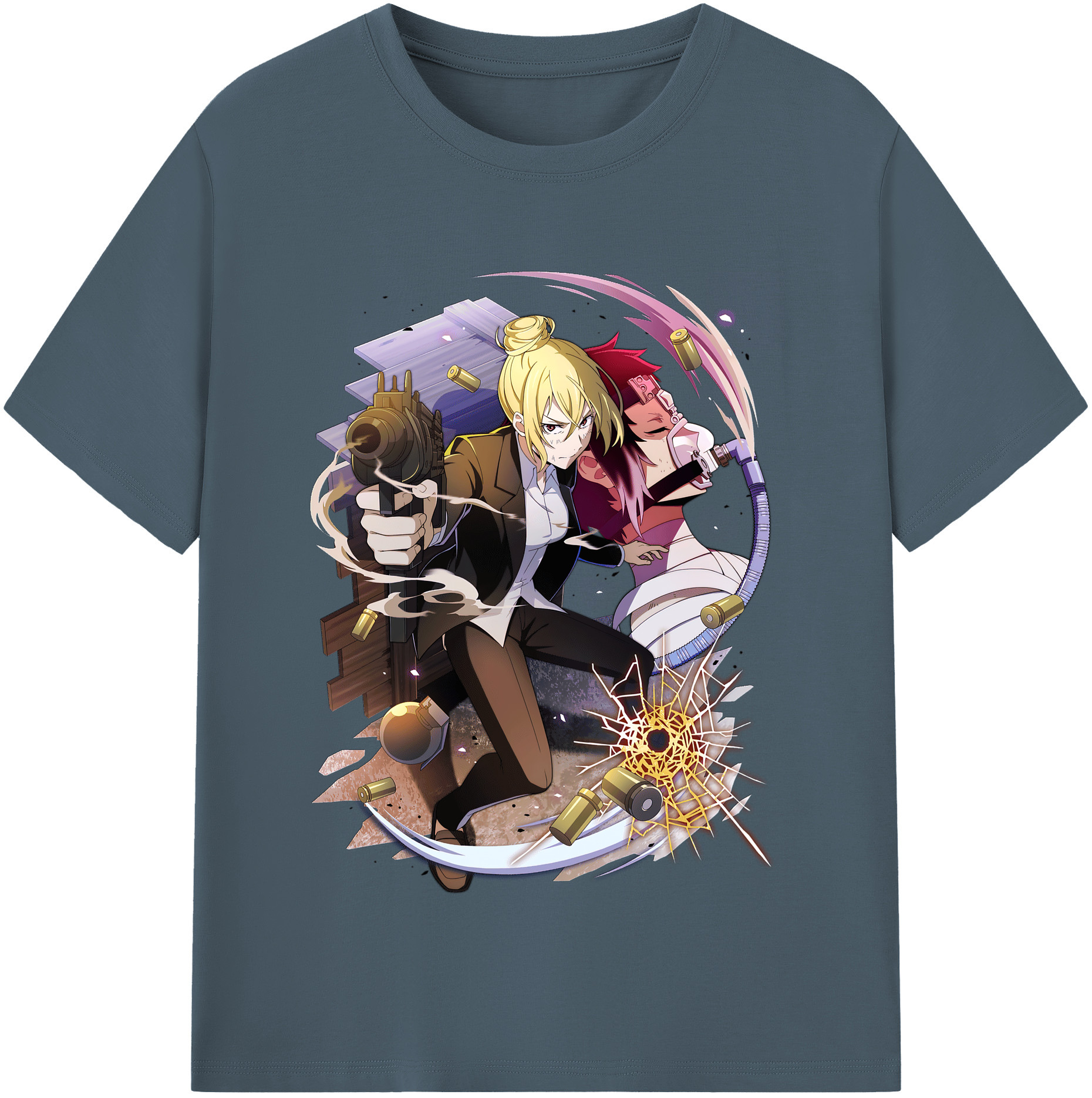（画像用） 文豪ストレイドッグス Bungo Stray Dogs 綿100％半袖Tシャツ（フロントプリント）
